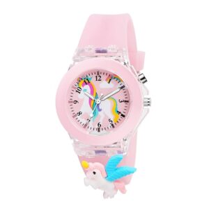 Matrix Kids Edition 3D Cartoon Analog Watch with Lights | 3D Cartoon Character On Strap