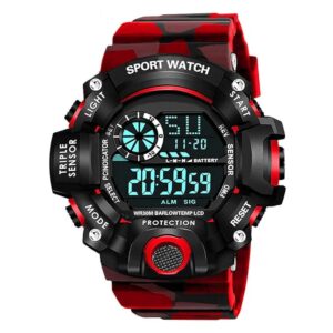 Acnos® Premium Brand - A Digital Watch Shockproof Multi-Functional Automatic 5 Color Army Strap Waterproof Digital Sports Watch